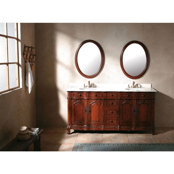 James MArtin Furniture 72 inch Brookfield Warm Cherry Double Vanity