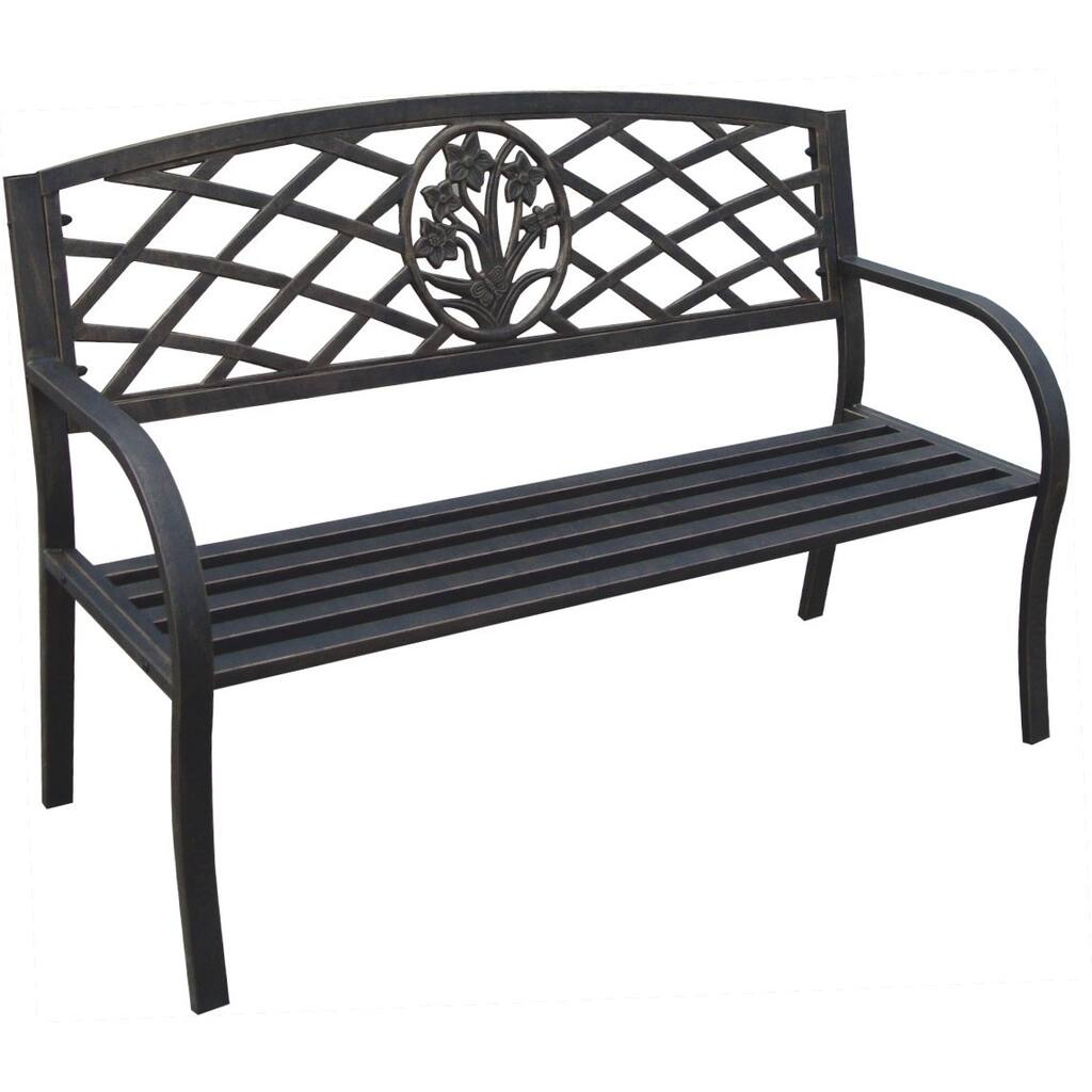 Daffodil Metal Park Bench