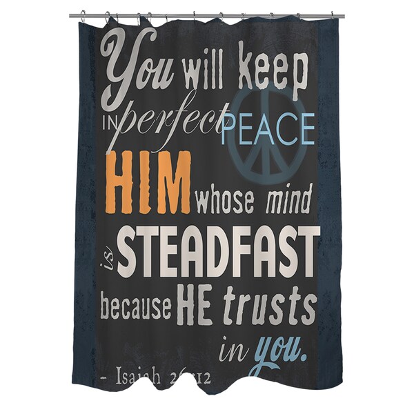 In Perfect Peace Shower Curtain