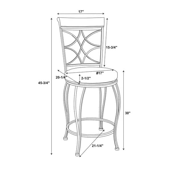 Linon Winding Trails Bar Stool, Metal & Wood - Bed Bath & Beyond - 9360878