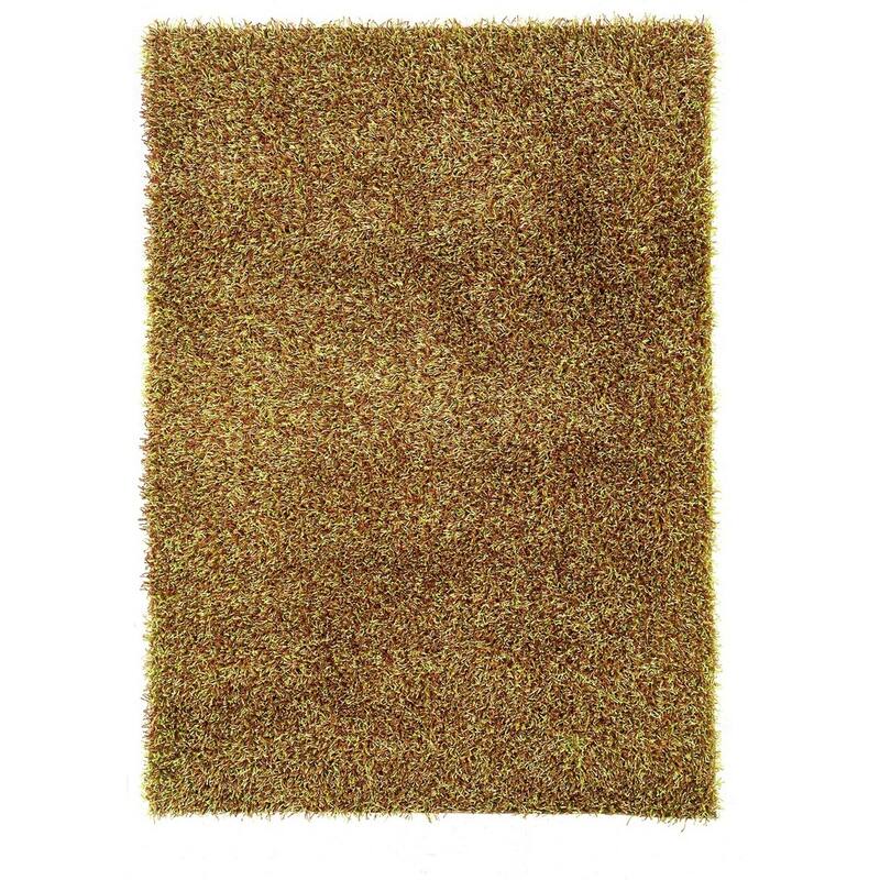 Linon Confetti Collection Shag Rug - 8' x 10' - Green/Brown