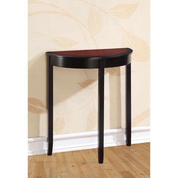 Linon Newton Half Moon Sofa Table Free Shipping Today Linon Newton Half Moon Sofa Table