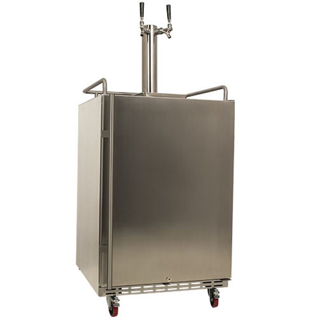 Shop EdgeStar Full Size Dual Tap Stainless Steel Outdoor Kegerator Sold by Living Direct Free