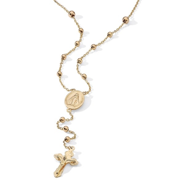 Shop Rosary Style Necklace in 18k Gold 