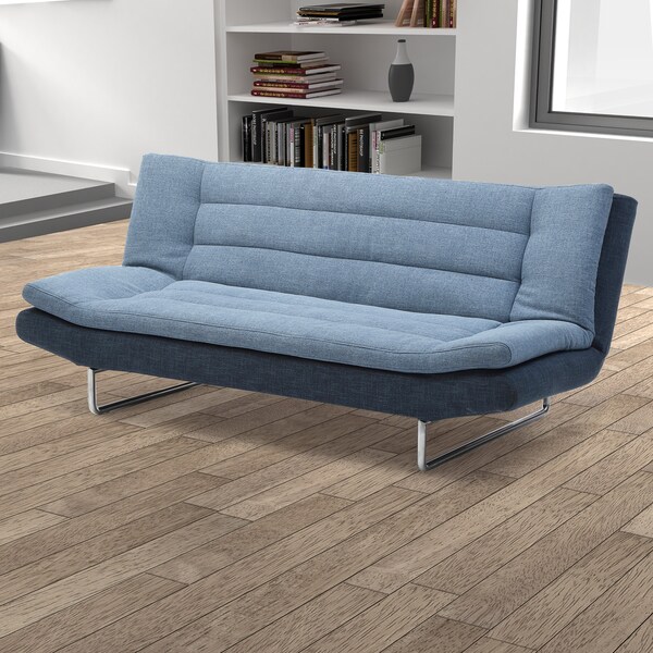 Shop Corvus Sofa Bed with Stainless Steel Legs Free Shipping Today