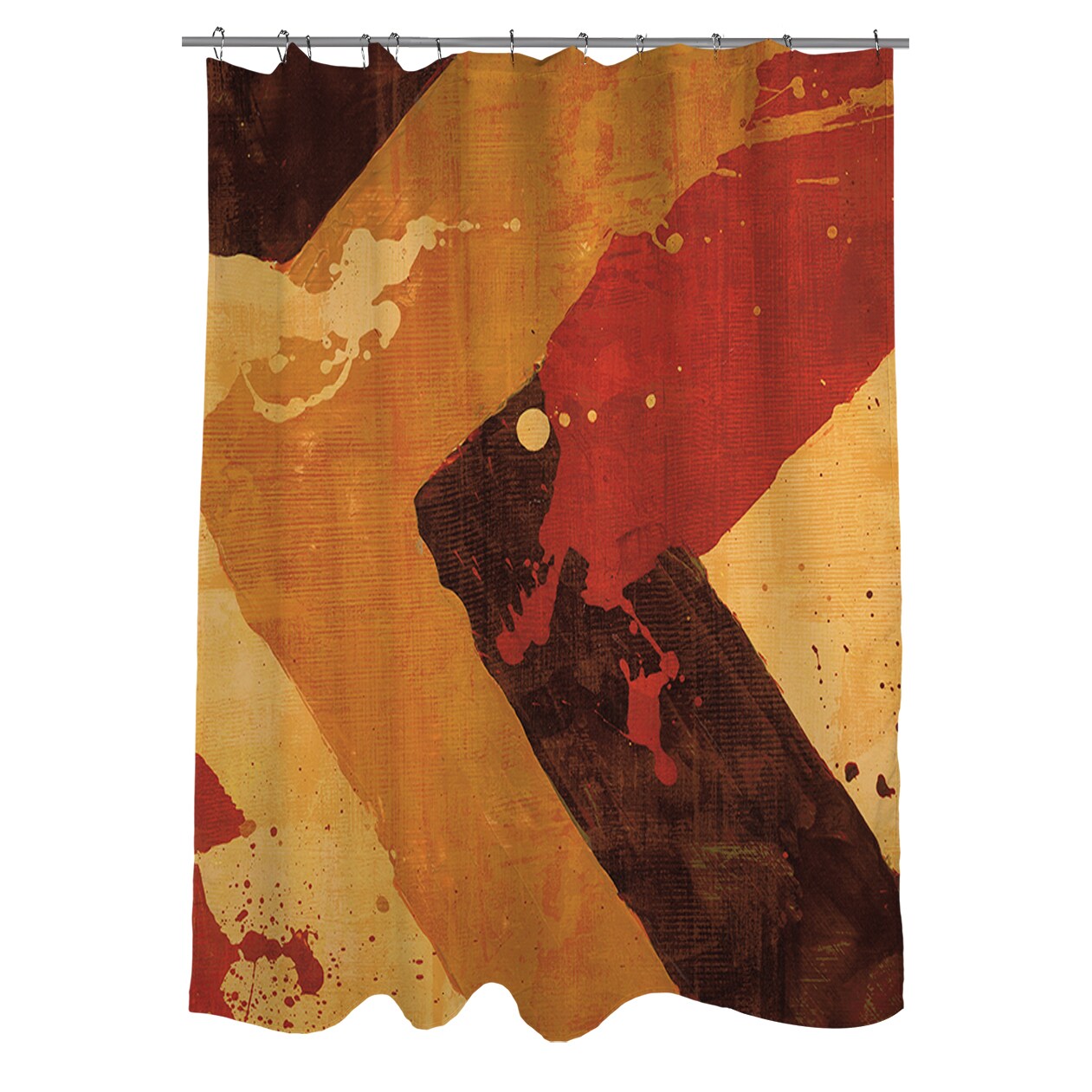 Shop Splatter I Red Shower Curtain On Sale Free Shipping Today