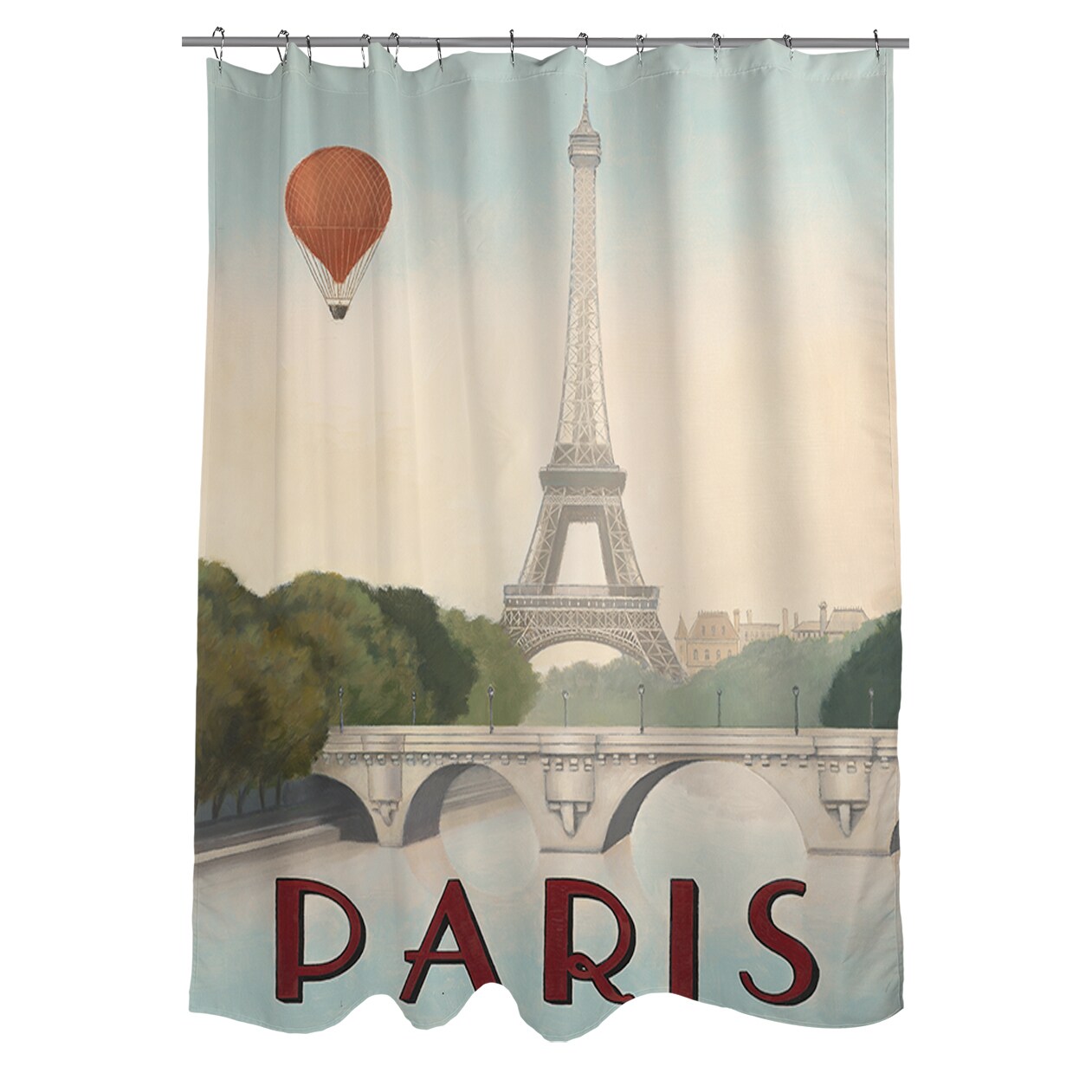 Shop City Skyline Paris Shower Curtain Free Shipping Today
