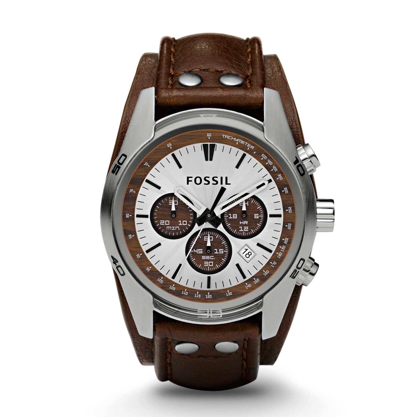 Fossil Men's CH2565 Decker Brown Leather Strap Watch