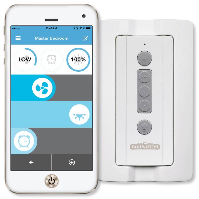 fanSync Bluetooth Receiver Unit for Single Light and Hand-held Transmitter