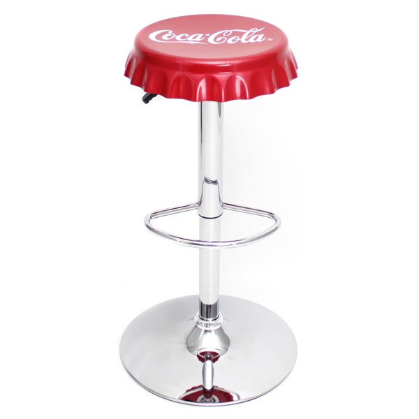 Shop CocaCola Bottle Cap Bar Stool Free Shipping Today 9362188