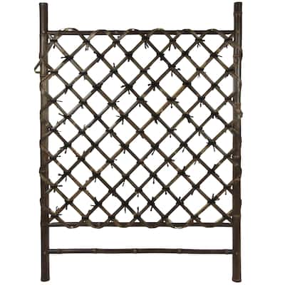 Handmade Buddhist Temple Bamboo Fence Door