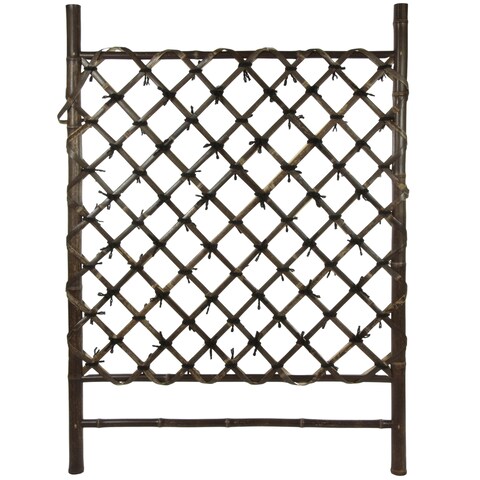 Handmade Buddhist Temple Bamboo Fence Door