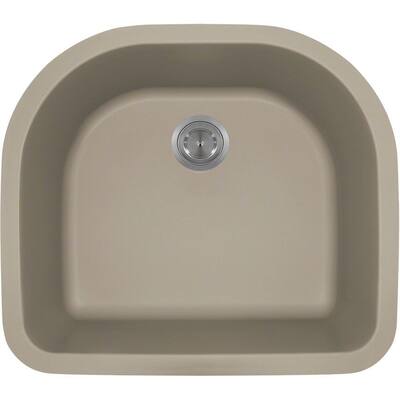 Polaris Sinks Slate Astragranite D-Bowl Kitchen Sink