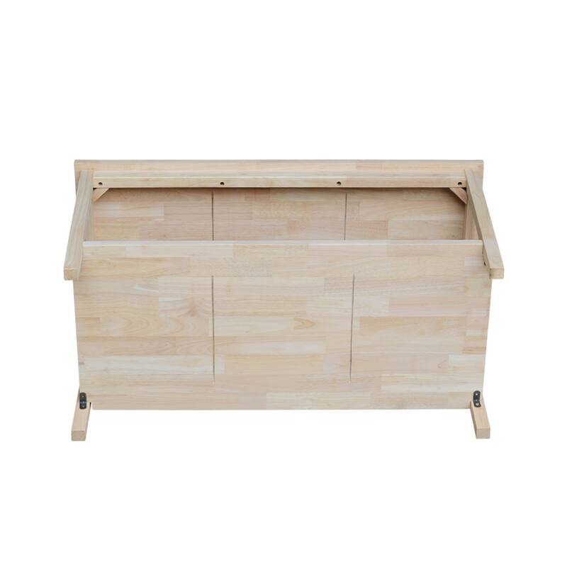 Unfinished Solid Parawood Portman Coffee Table