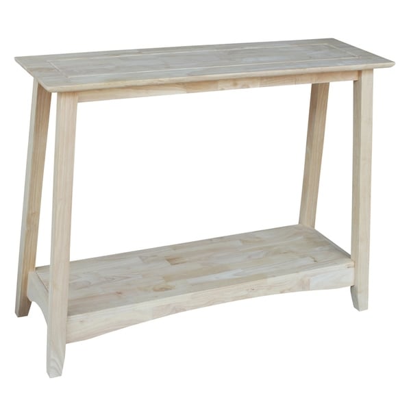 Bombay Unfinished Solid Parawood Console Table
