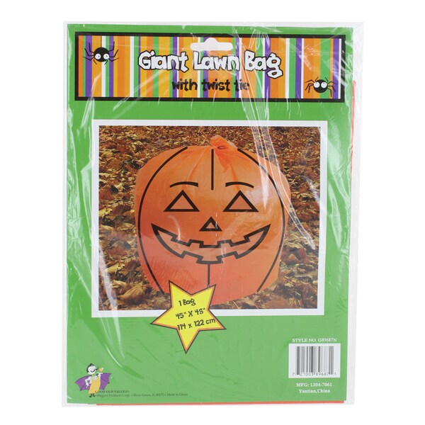 halloween pumpkin bags plastic