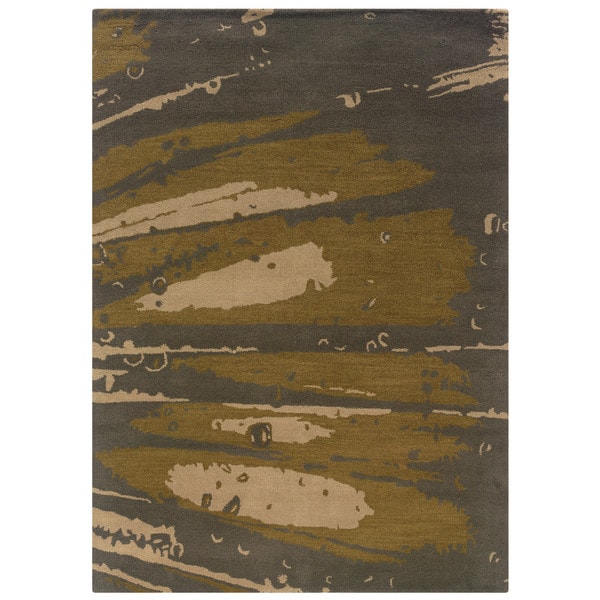 Oh Home Florence Slate/ Olive Area Rug (8 x 10)  