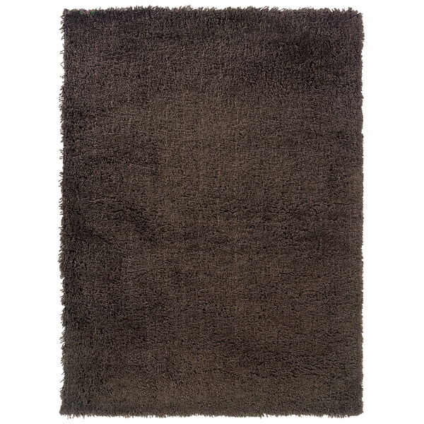 Oh Home Copenhagen Shag Chocolate Area Rug (8 x 10)