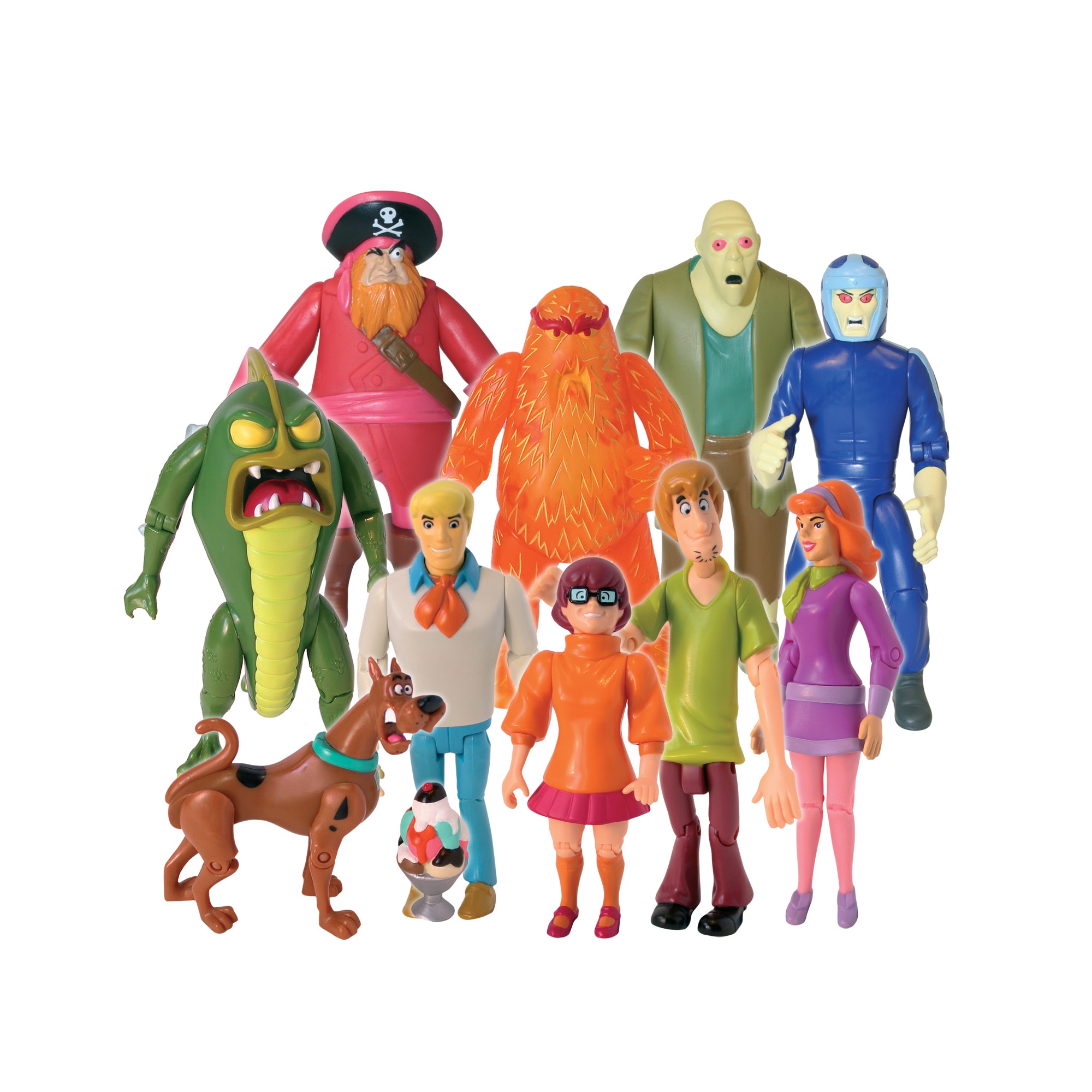 scooby doo mystery crew and monsters action figure set