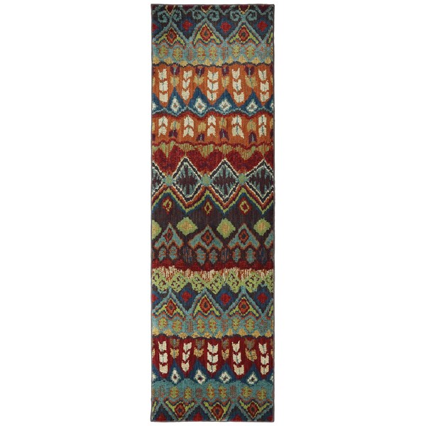 Shop Karastan Tashkent Ginger Bread Woven Rug (2'4 x 8'3) Free