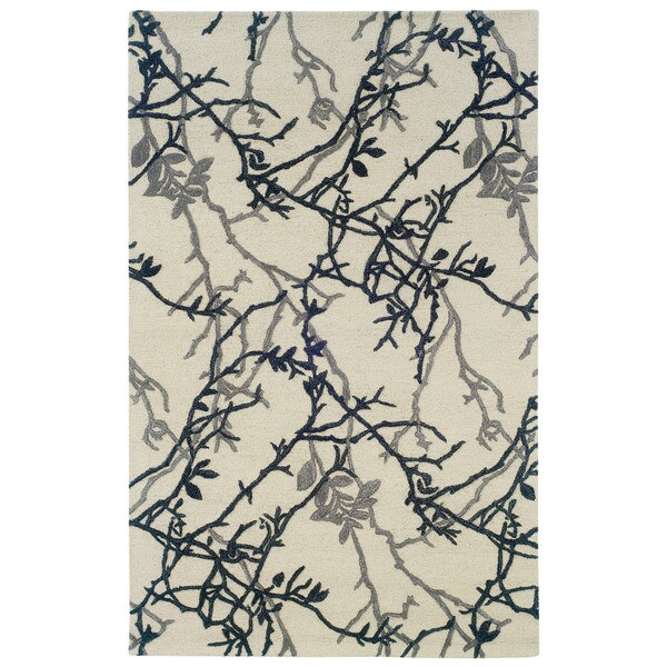 Linon Ashton Ivory/ Grey Area Rug (8' x 11')