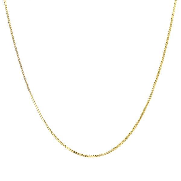 Shop Roberto Martinez 14k Gold Box Chain Necklace (14-inch - On Sale ...