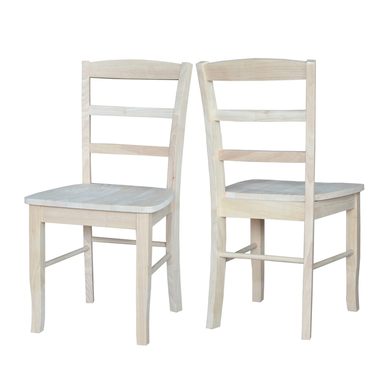 International Concepts Unfinished Solid Parawood Madrid Dining International Concepts Unfinished Solid Parawood Madrid Dining Chair Set Of 2 Free Shipping Today 9363326