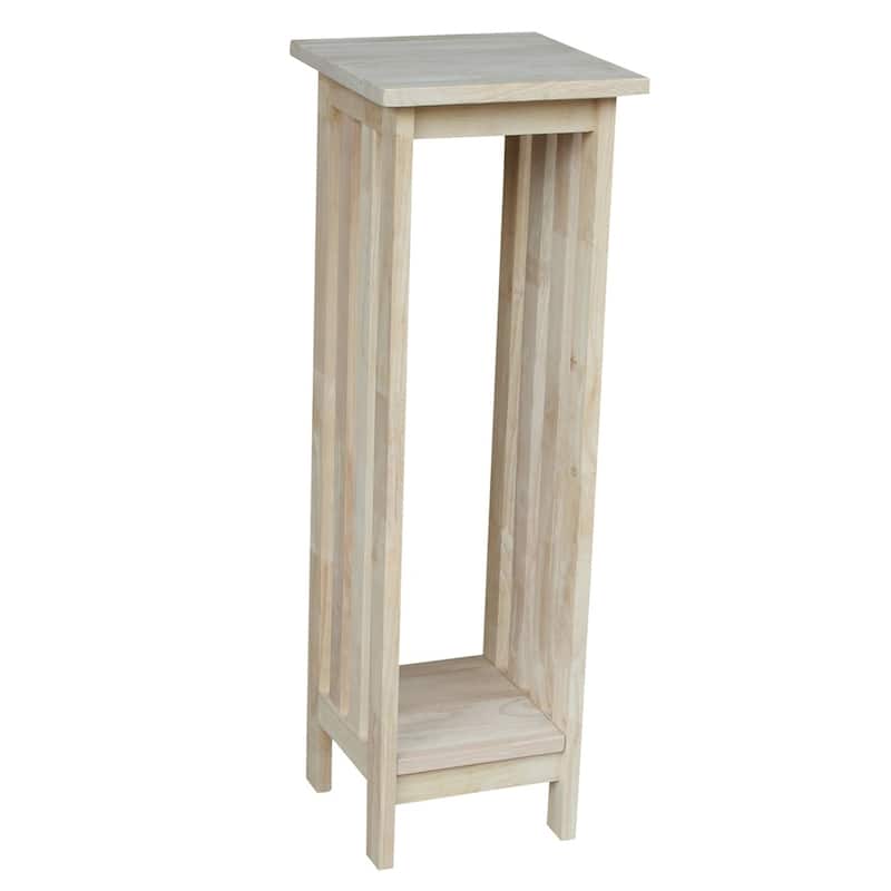 The Gray Barn Secret Valley Unfinished Solid Wood Mission Plant Stand