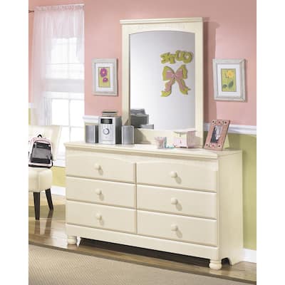 Signature Designs by Ashley Cream Cottage Retreat Dresser and Mirror