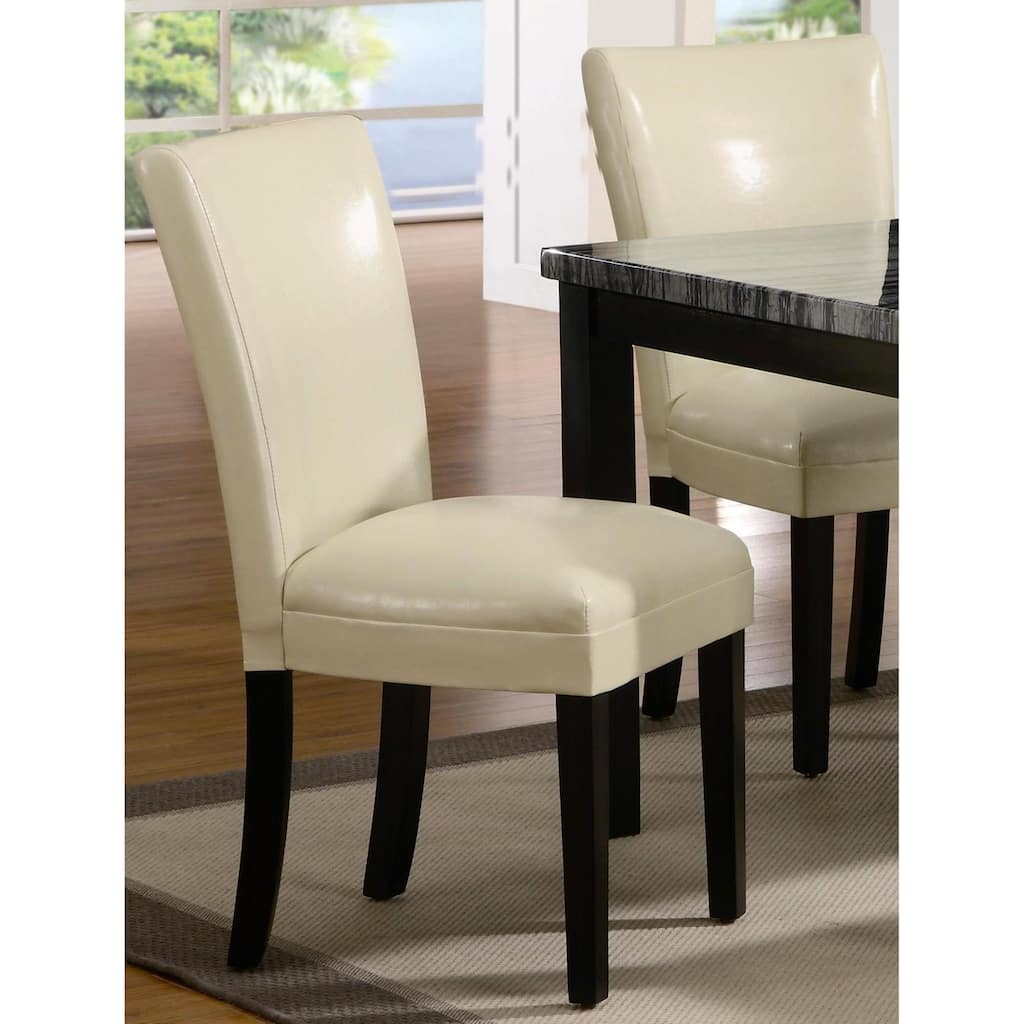 Moritz Cream White Parson Dining Chairs (Set of 2)