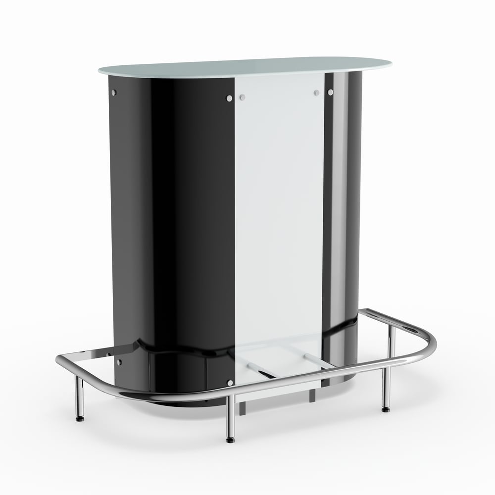 Coaster Bar Unit - White