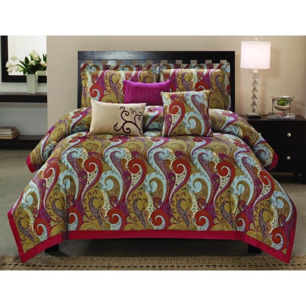 Shop Manchester 6piece Cotton Comforter Set Overstock 9366841