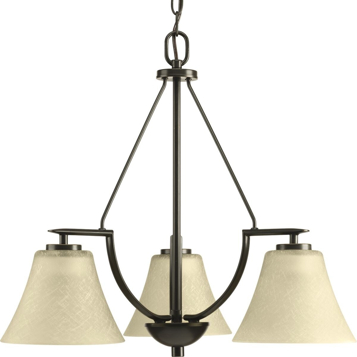 Progress Lighting Bravo Collection 3-Light Antique Bronze Chandelier Lighting Fixture - N/A (Bravo Collection 3-light Antique Bronze Chandelier) - Chandeliers For Bedrooms by Overstock.com
