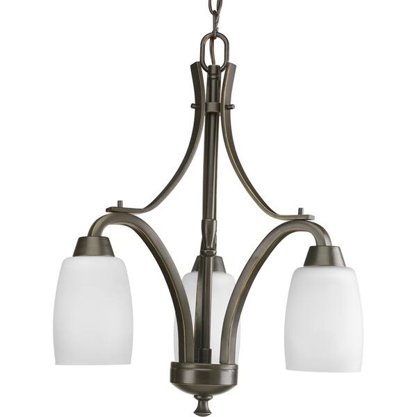 Progress Lighting Wisten 3-Light Antique Bronze Transitional Chandelier