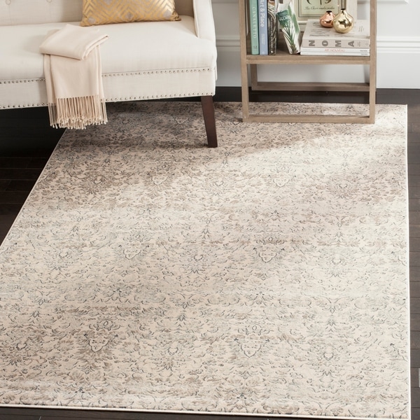 Safavieh Vintage Damask Ivory/ Grey Distressed Rug - 9' x 12'