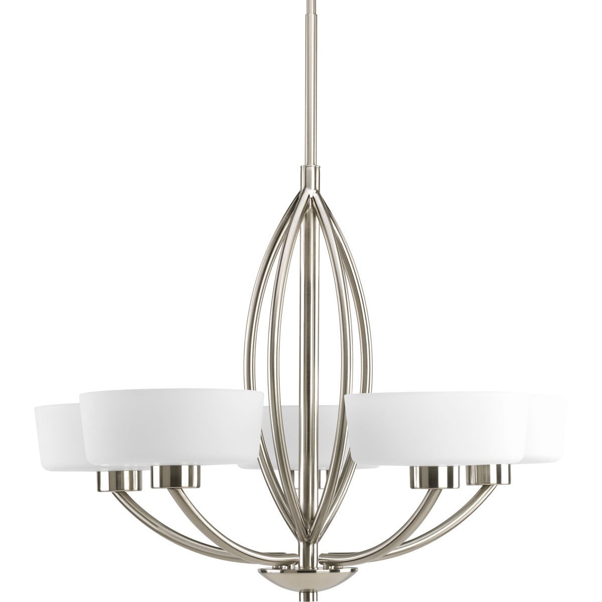 Progress Lighting Calven Collection 5 Light Brushed Nickel Chandelier Fixture 9367512 Chandelier Lighting Fixture
