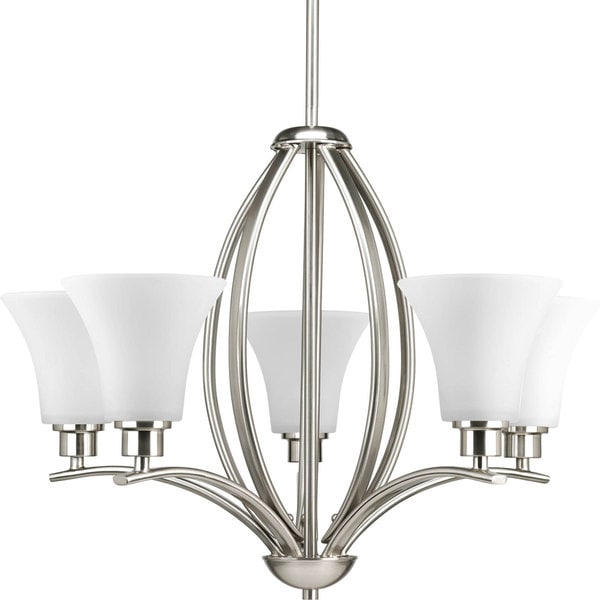 Progress Lighting Joy Collection 9 Light Brushed Nickel Progress Lighting Joy Collection 9 Light Brushed Nickel Chandelier Fixture