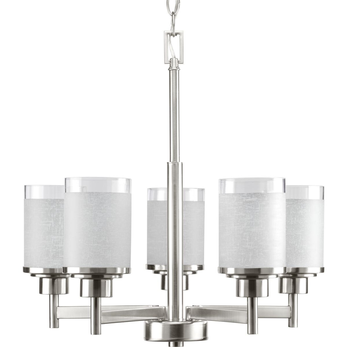 Progress Lighting Alexa Collection 5-Light Brushed Nickel Chandelier Lighting Fixture - N/A (Alexa Collection 5-light Brushed Nickel Chandelier) - Chandeliers For Bedrooms by Overstock.com