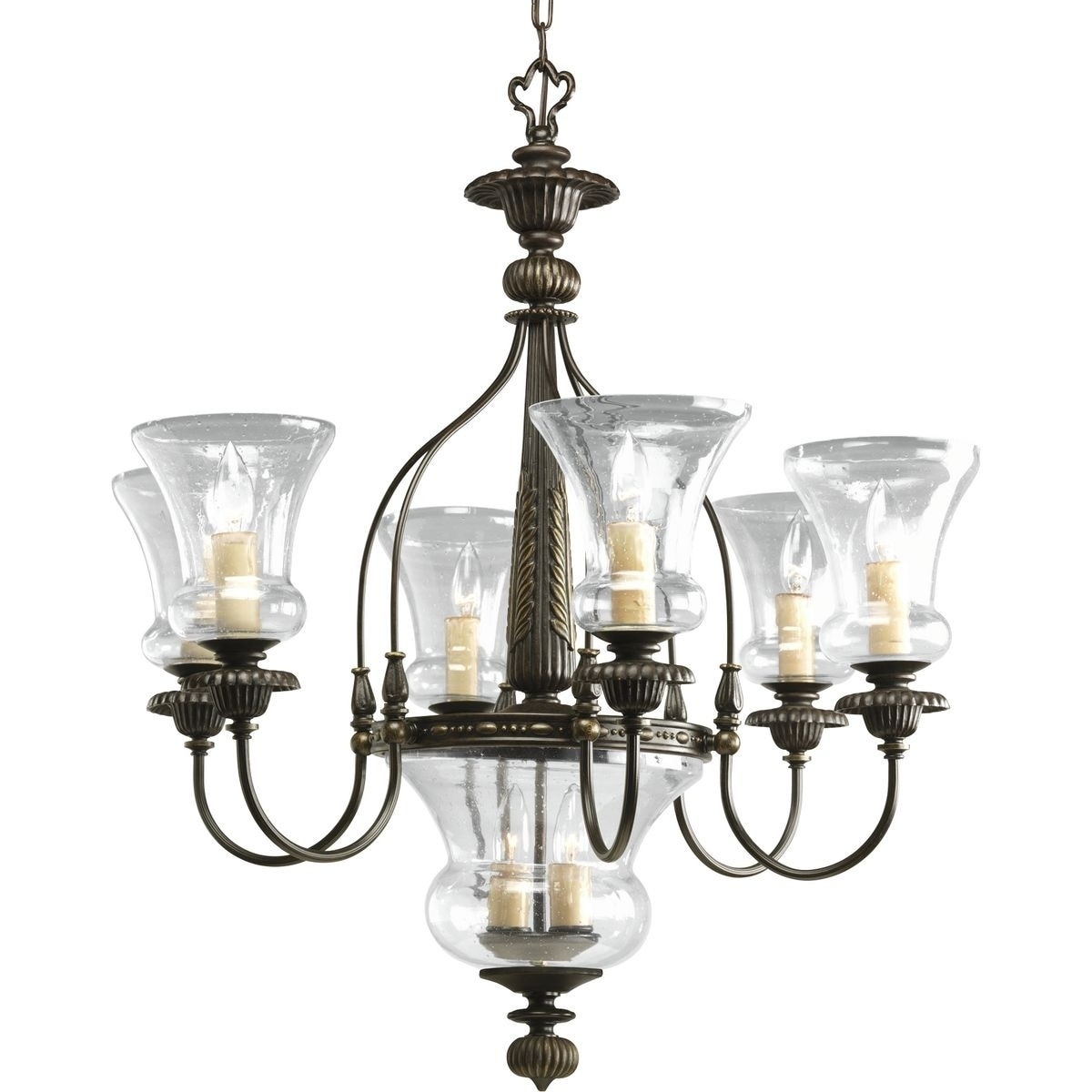 Progress Lighting 6-light Chandelier Lighting Fixture - N/A (6-Lt. chandelier) - Chandeliers For Bedrooms by Overstock.com