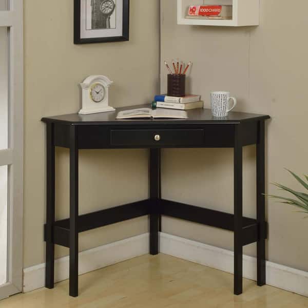 Shop Contemporary Wood 1 Drawer Corner Desk On Sale Overstock
