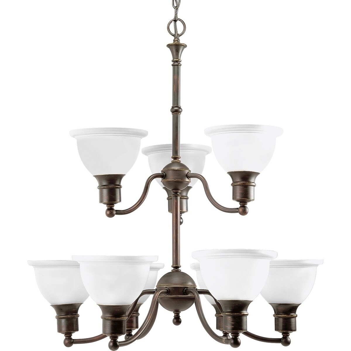 Progress Lighting 9-light Chandelier Lighting Fixture - N/A (9-Lt. chandelier) - Chandeliers For Bedrooms by Overstock.com