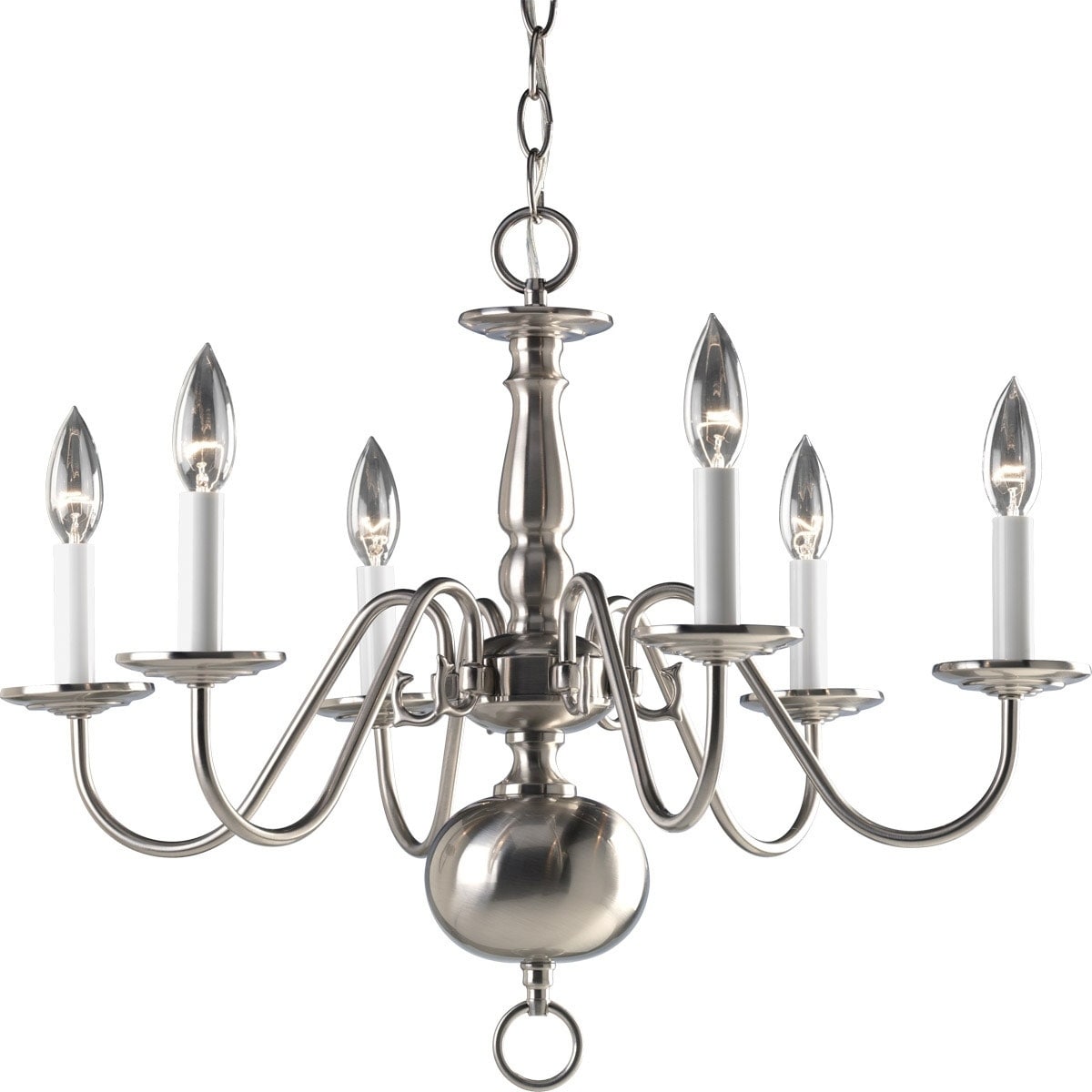 Progress Lighting 6-light Chandelier Lighting Fixture - N/A (6-Lt. chandelier) - Chandeliers For Bedrooms by Overstock.com