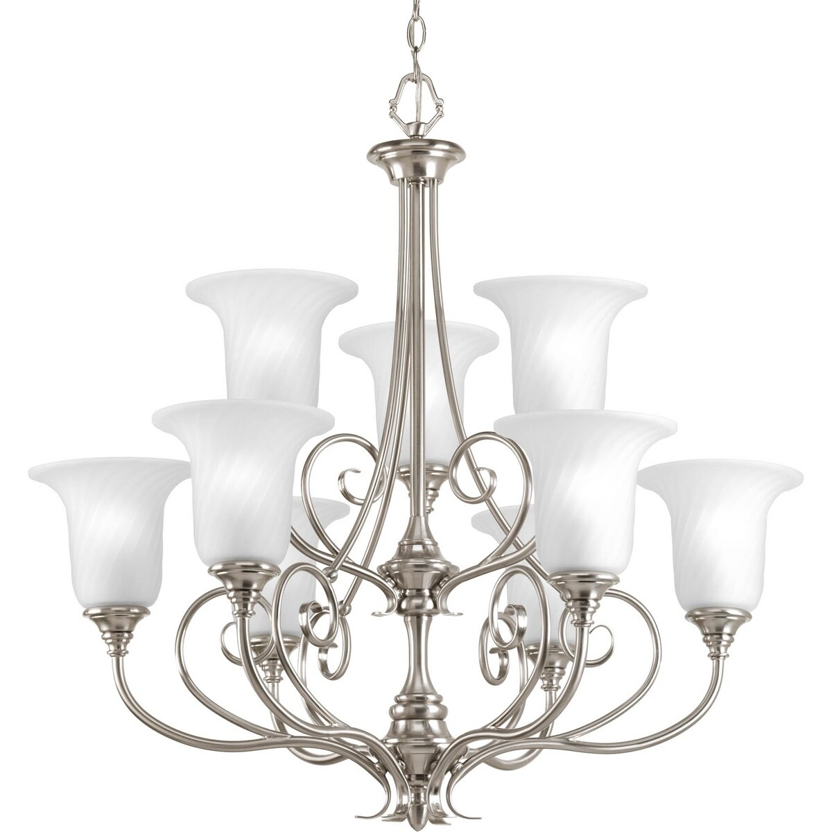 Progress Lighting 9-light Chandelier Lighting Fixture - N/A (9-Lt. chandelier) - Chandeliers For Bedrooms by Overstock.com