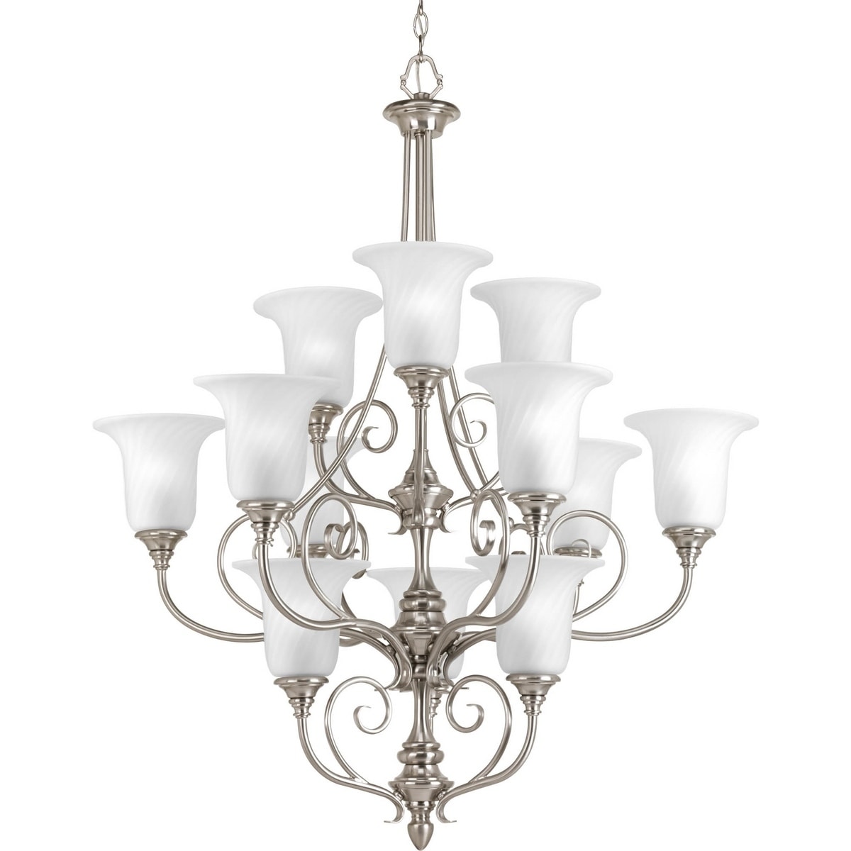 Progress Lighting 3-light Chandelier Lighting Fixture - N/A (3-Lt. chandelier) - Chandeliers For Bedrooms by Overstock.com