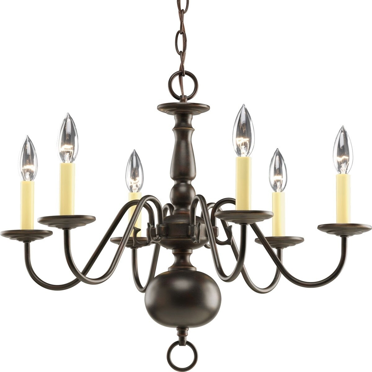 Progress Lighting 6-light Chandelier Lighting Fixture - N/A (6-Lt. chandelier) - Chandeliers For Bedrooms by Overstock.com