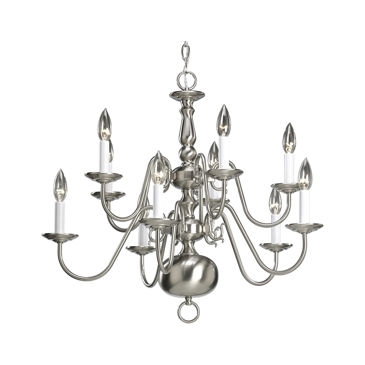 Progress Lighting 10-light Chandelier Lighting Fixture - N/A (10-Lt. chandelier) - Chandeliers For Bedrooms by Overstock.com
