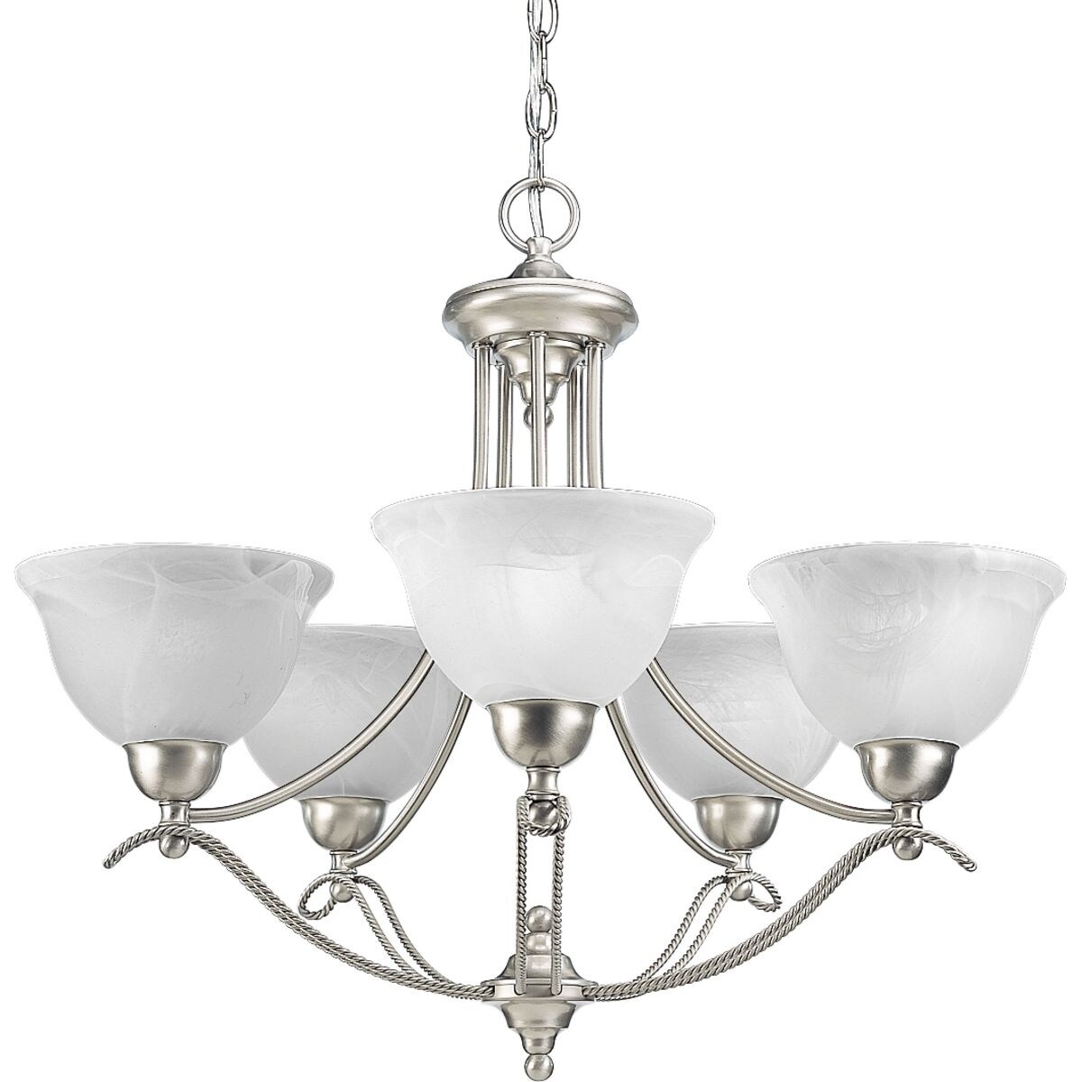 Progress Lighting 5-light Chandelier Lighting Fixture - N/A (5-Lt. chandelier) - Chandeliers For Bedrooms by Overstock.com