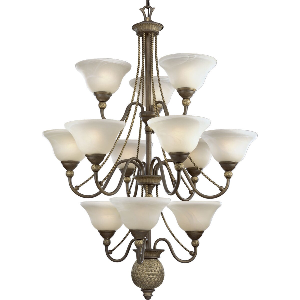 Progress Lighting 12-light Chandelier Lighting Fixture (12-Lt. chandelier) - Chandeliers For Bedrooms by Overstock.com