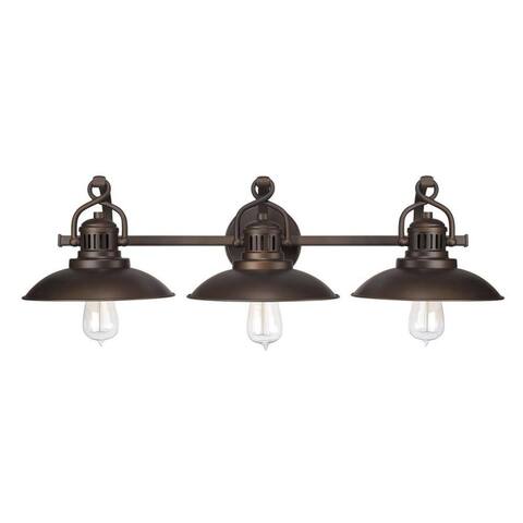 Urban Retro 3-light Burnished Bronze Bath/Vanity Fixture