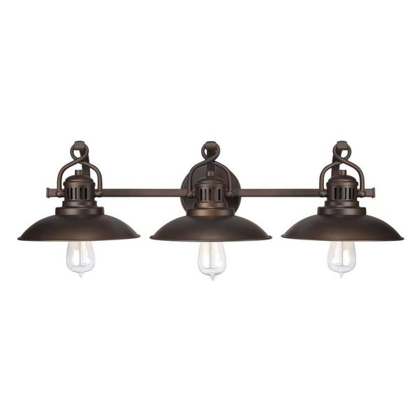 Vintage Bathroom Vanity Lights urban retro 3-light vanity in burnished bronze - free shipping Vintage Bathroom Vanity Lights urban retro 3-light vanity in burnished bronze - free shipping